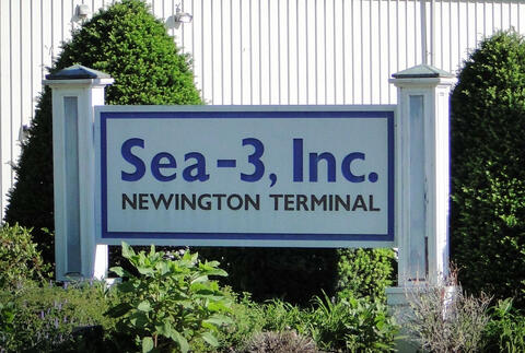 Sea-3, Inc. sign at Newington Terminal by IBEW 1837