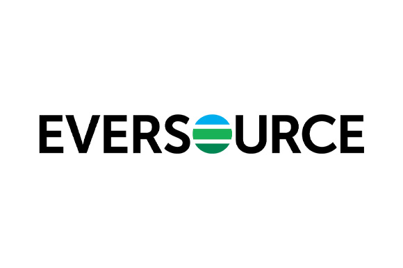 Eversource logo with green and blue circle icon by IBEW 1837