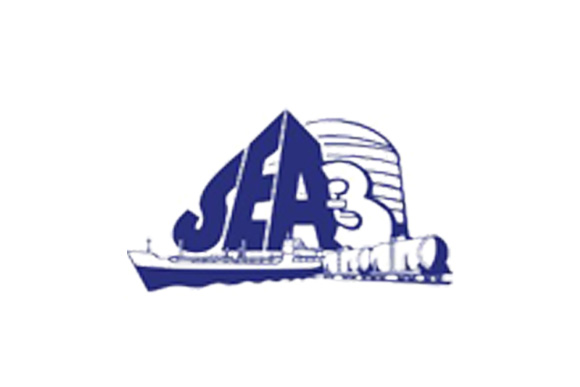 SEA-3 logo with ship graphic by IBEW 1837