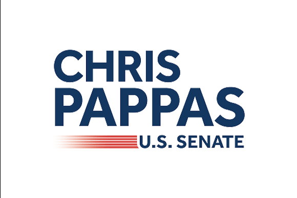 Chris Pappas U.S. Senate campaign logo by IBEW 1837